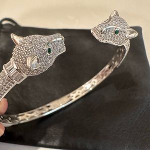 .925 Silver jaguar bracelet